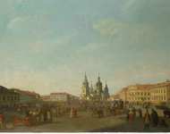 Paterssen Benjamin View of Sennaya Square in St Petersburg - Hermitage